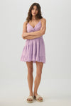 Twist Front Eyelet Mini Dress