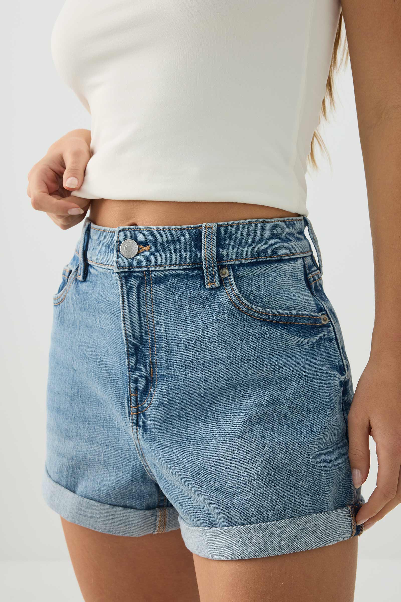 High Rise Mom Denim Shorts – Ardene