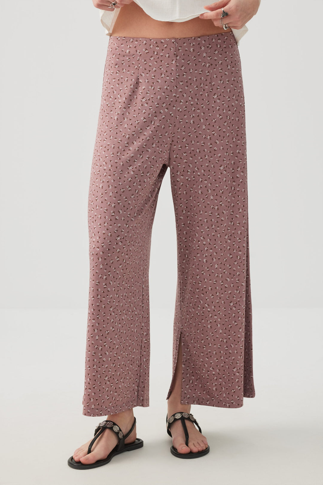 Jupe-culotte à fentes latérales