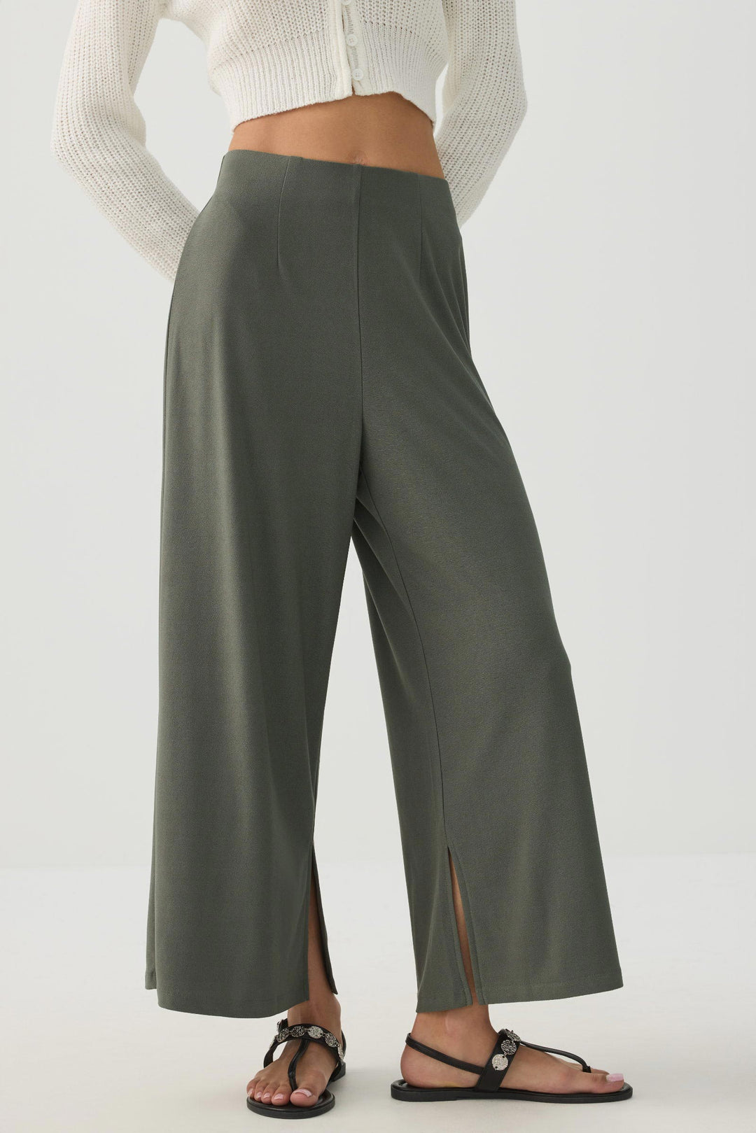 Jupe-culotte à fentes latérales