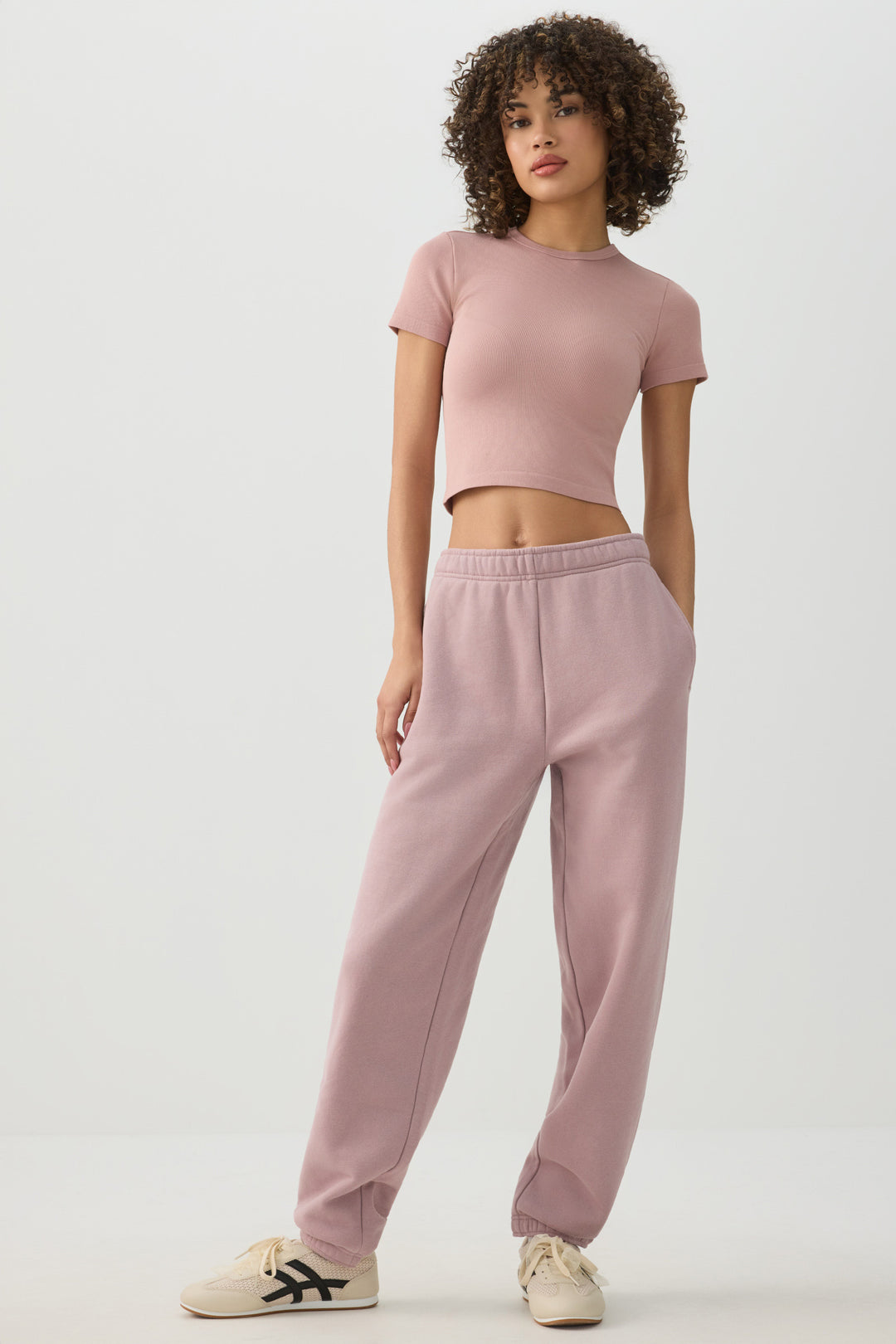 Crop Seamless Crew Neck T-Shirt