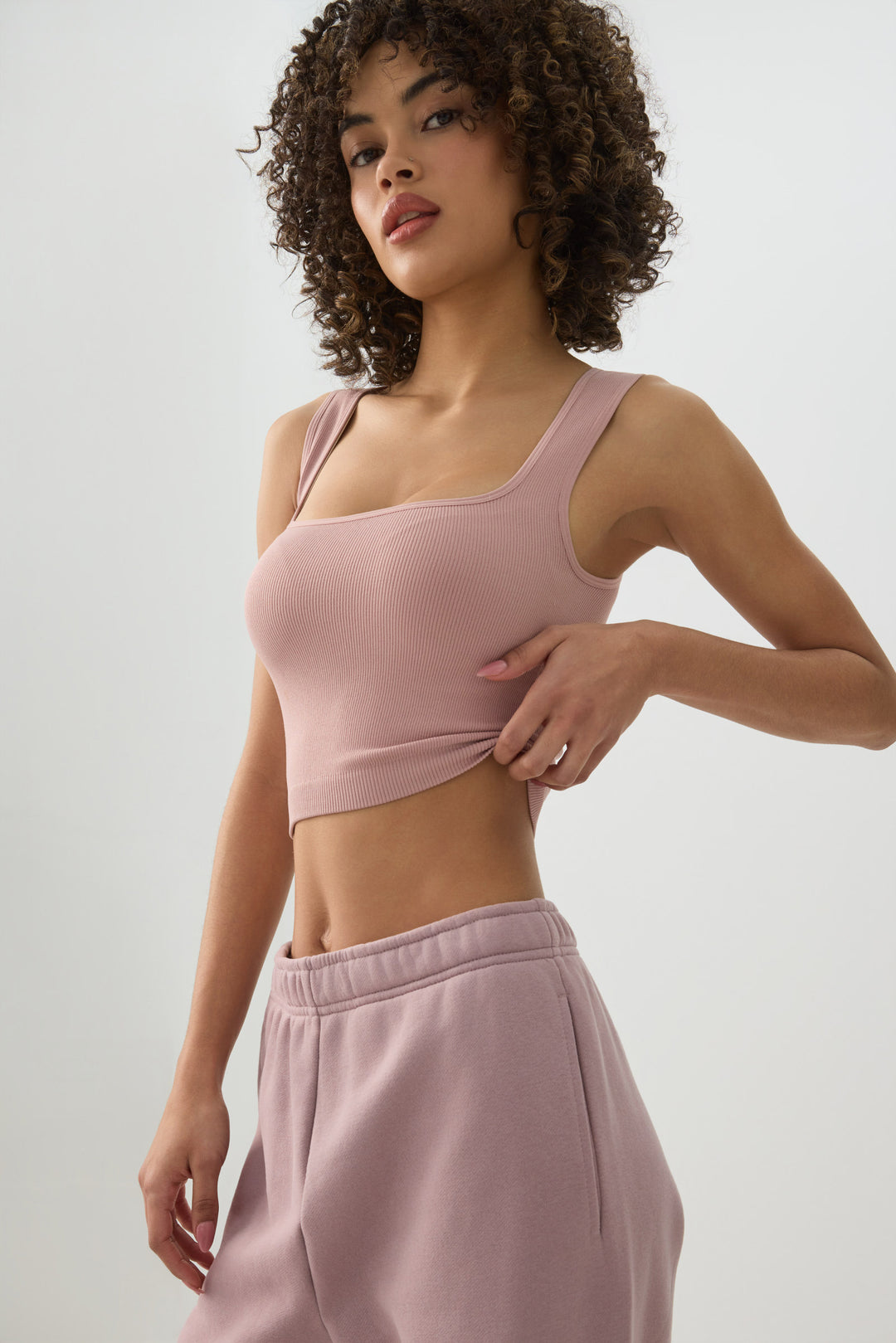 Seamless Crop Trapeze Tank Top