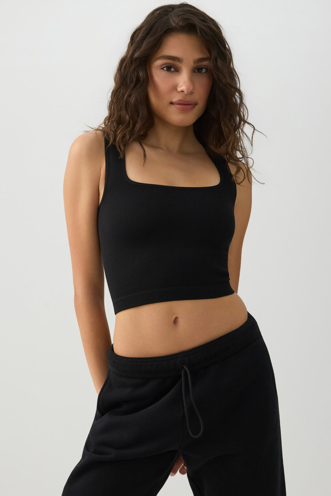 Seamless Crop Trapeze Tank Top