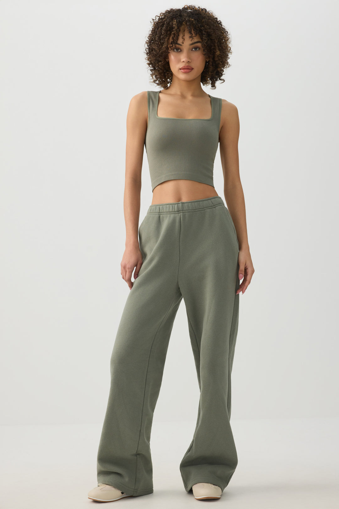 Seamless Crop Trapeze Tank Top