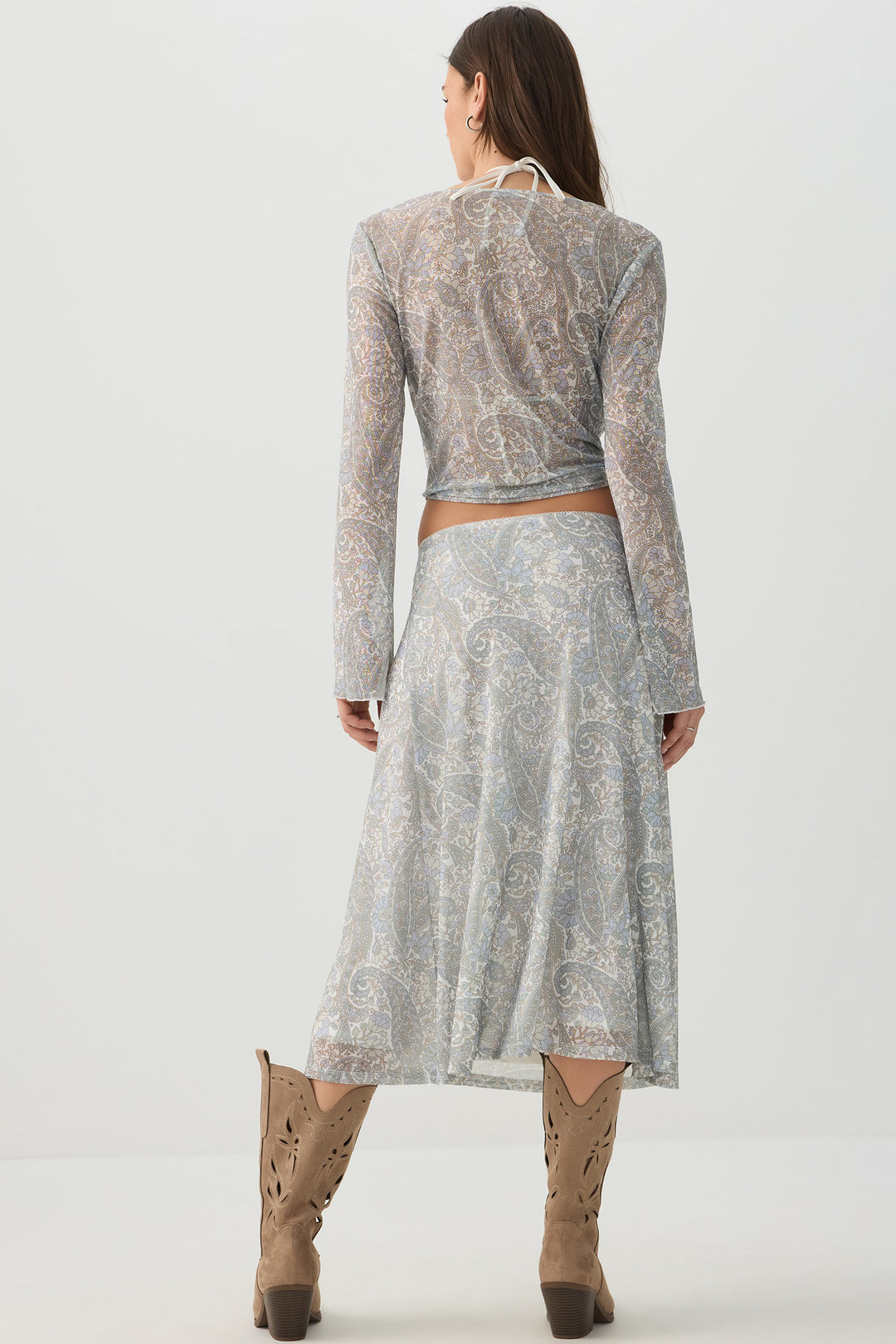Mesh Midi Skirt