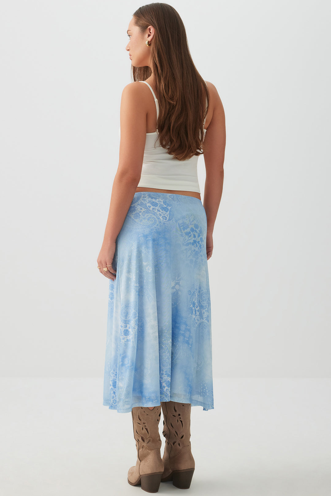 Mesh Midi Skirt