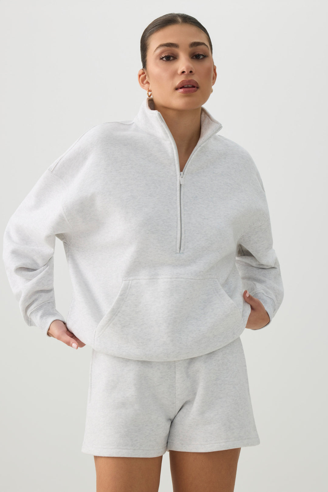 MADESOFT™ Fleece Oversized Half Zip Sweatshirt