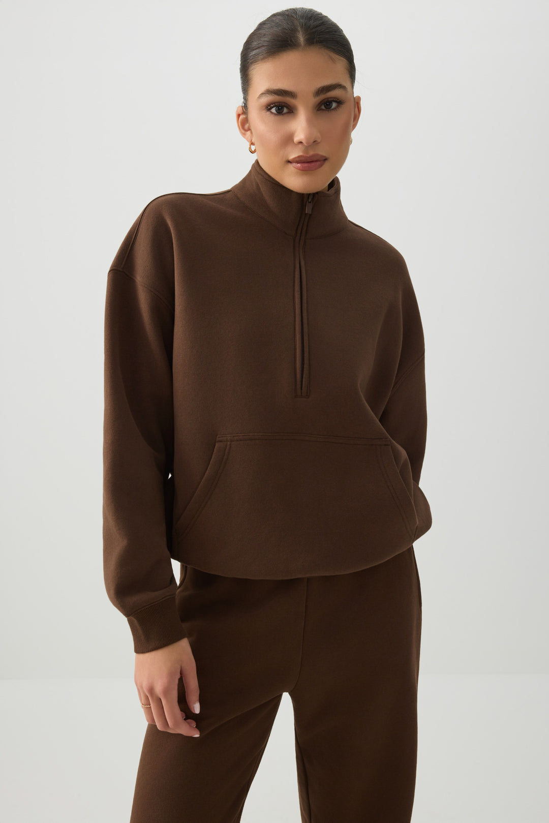 MADESOFT™ Fleece Oversized Half Zip Sweatshirt