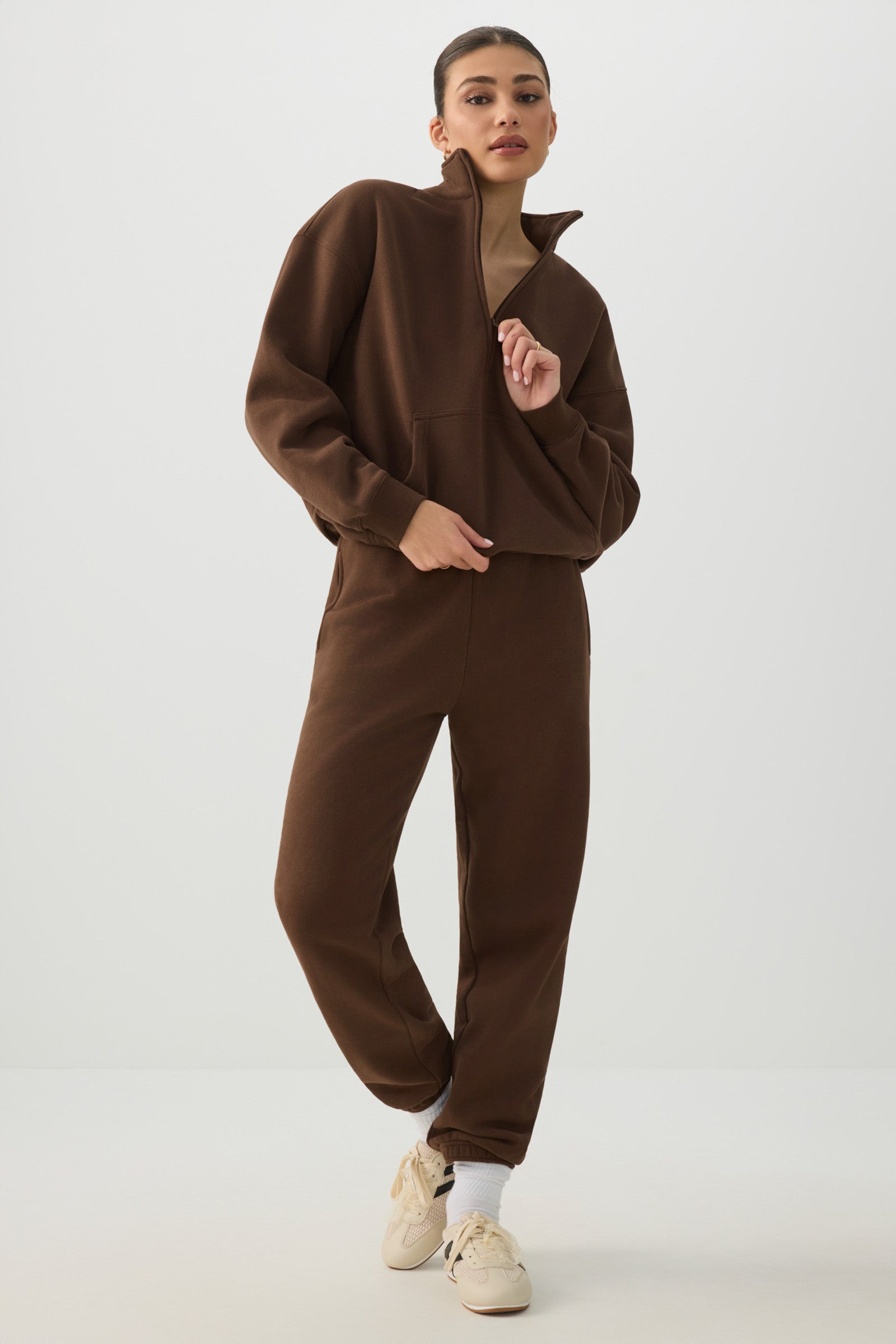 トップス Heavy Weight Wide Pullover Sweat & Pants MADESOFT™ Fleece Oversized Half Zip Sweatshirt – Ardene