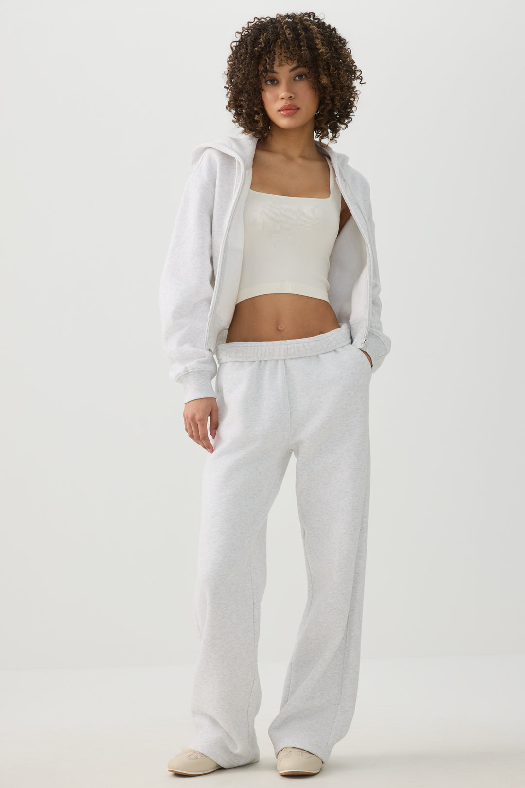 MADESOFT™ Fleece Short Zip Up Hoodie