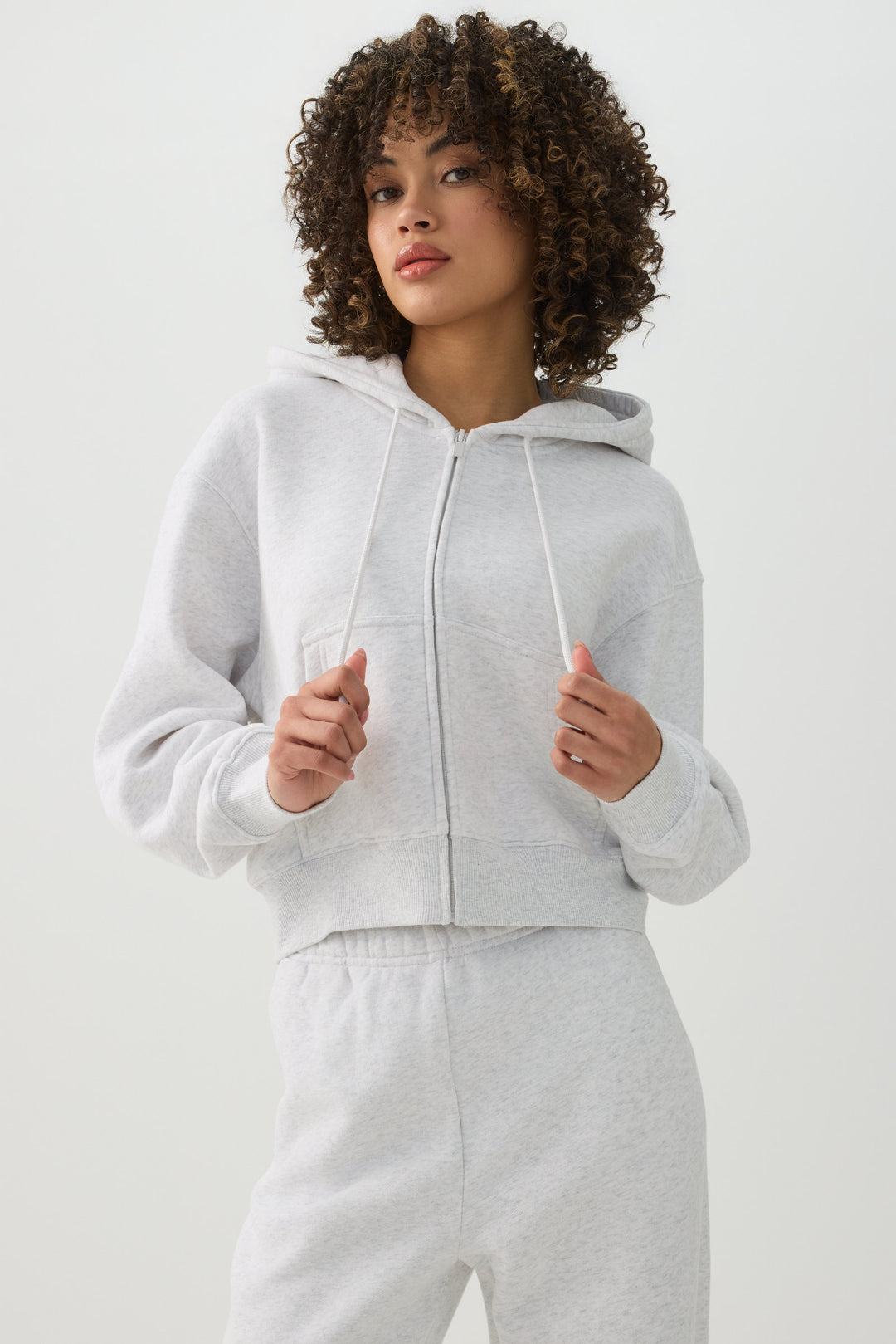 MADESOFT™ Fleece Short Zip Up Hoodie