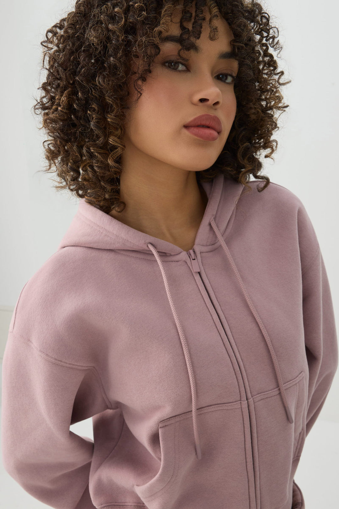 MADESOFT™ Fleece Short Zip Up Hoodie