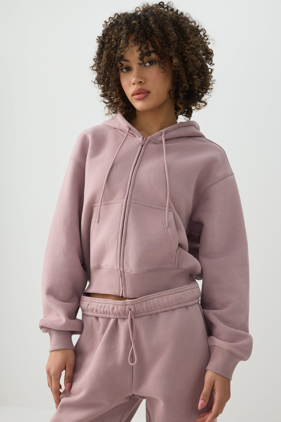 MADESOFT™ Fleece Short Zip Up Hoodie