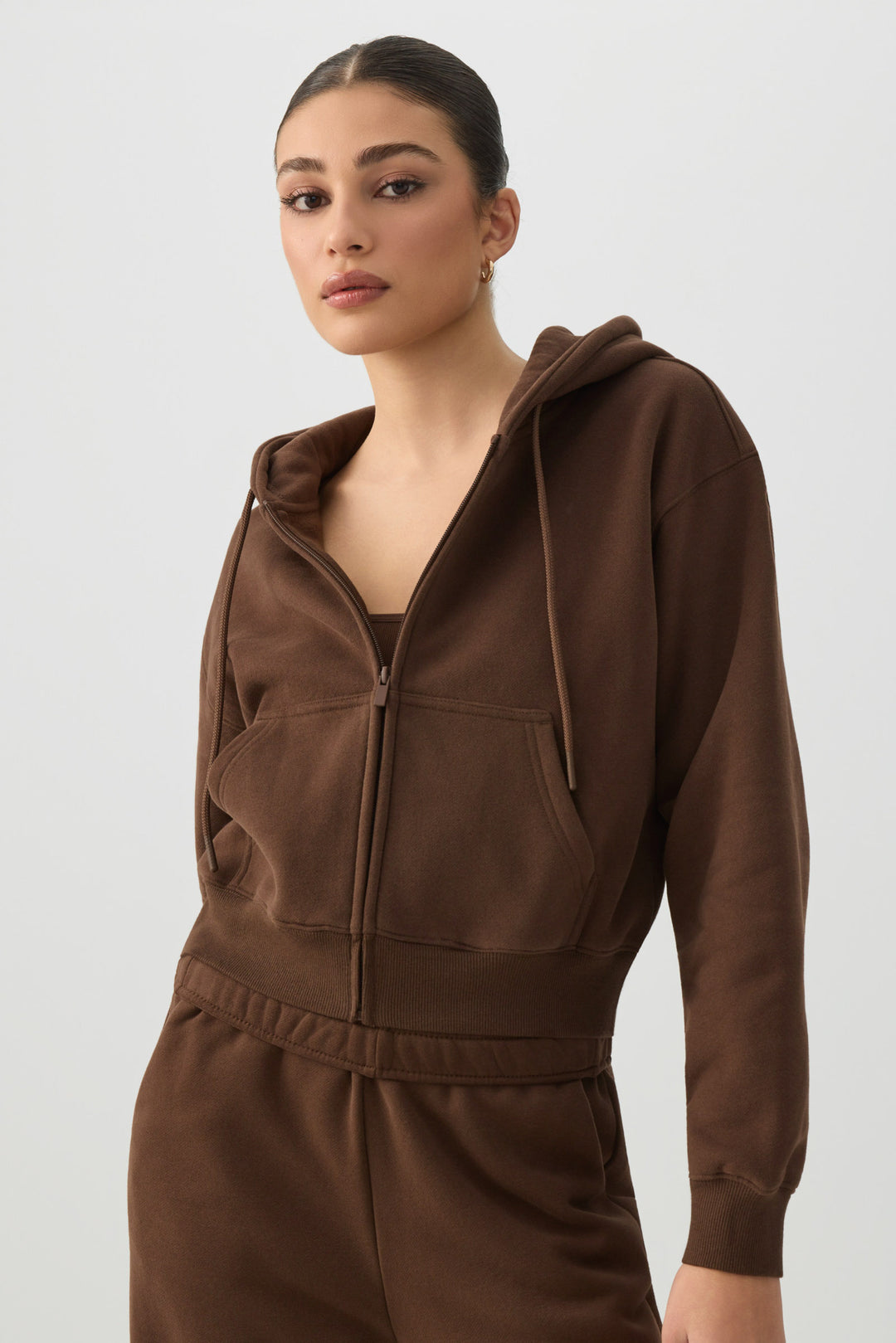 MADESOFT™ Fleece Short Zip Up Hoodie