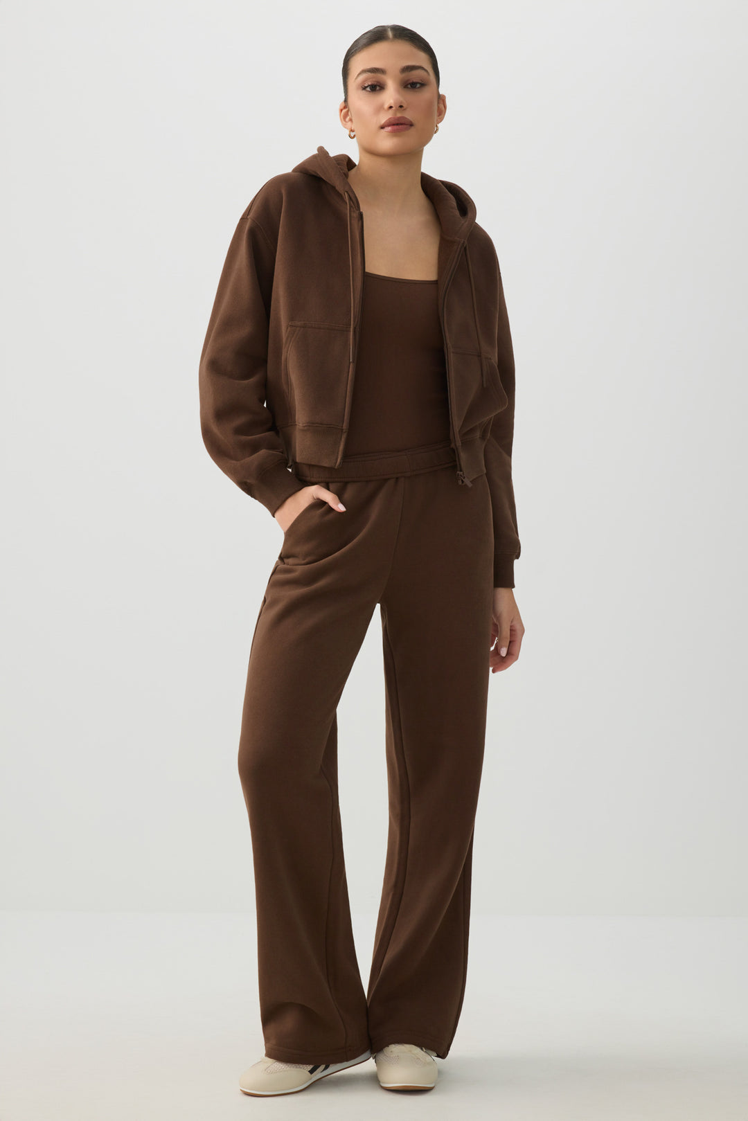 MADESOFT™ Fleece Short Zip Up Hoodie