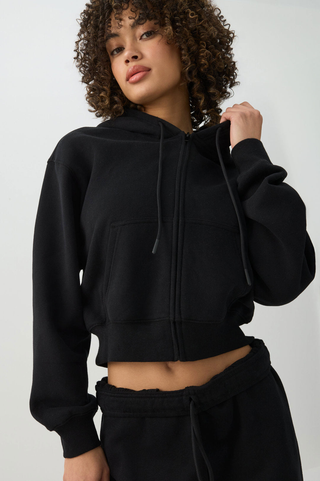 MADESOFT™ Fleece Short Zip Up Hoodie