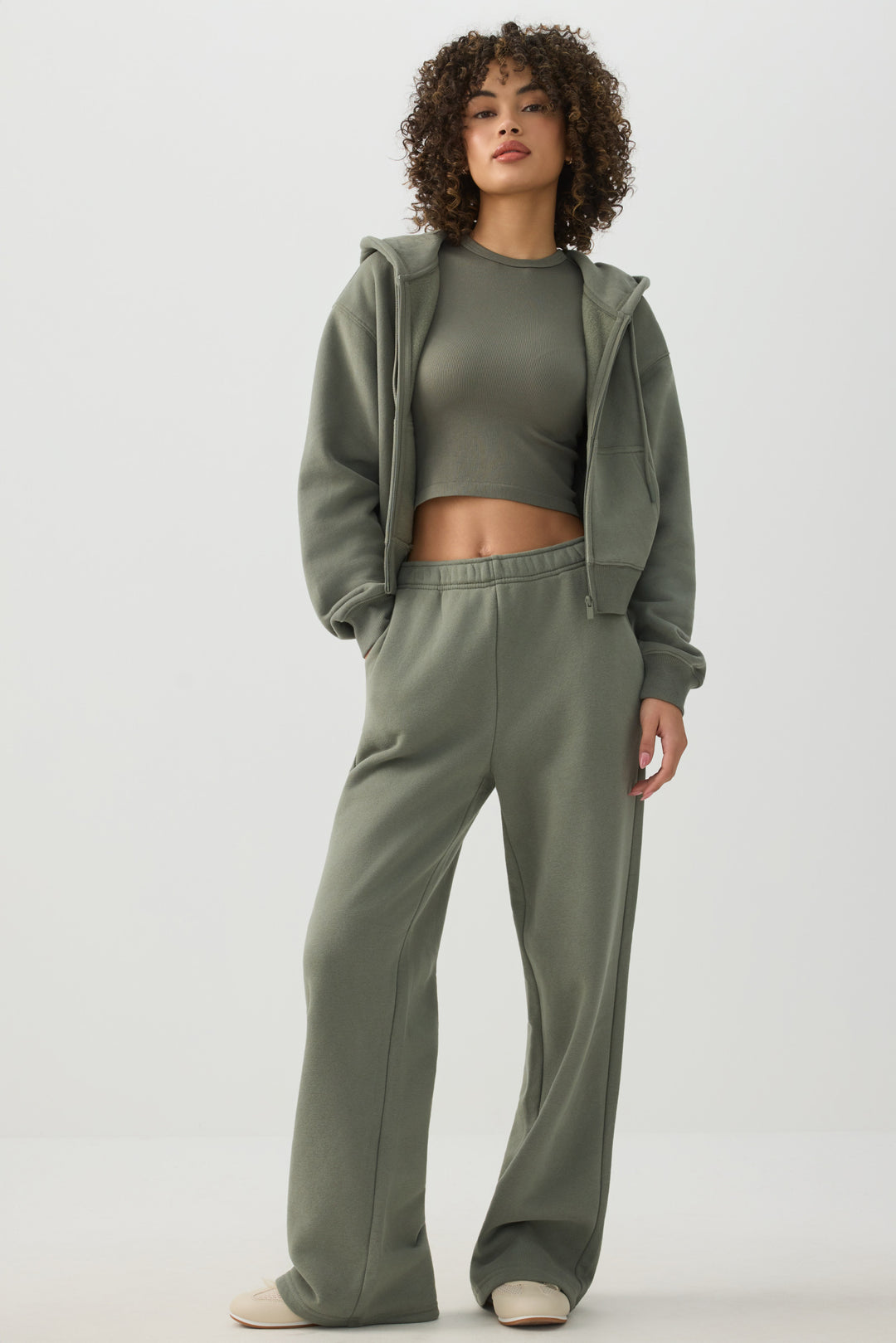 MADESOFT™ Fleece Short Zip Up Hoodie