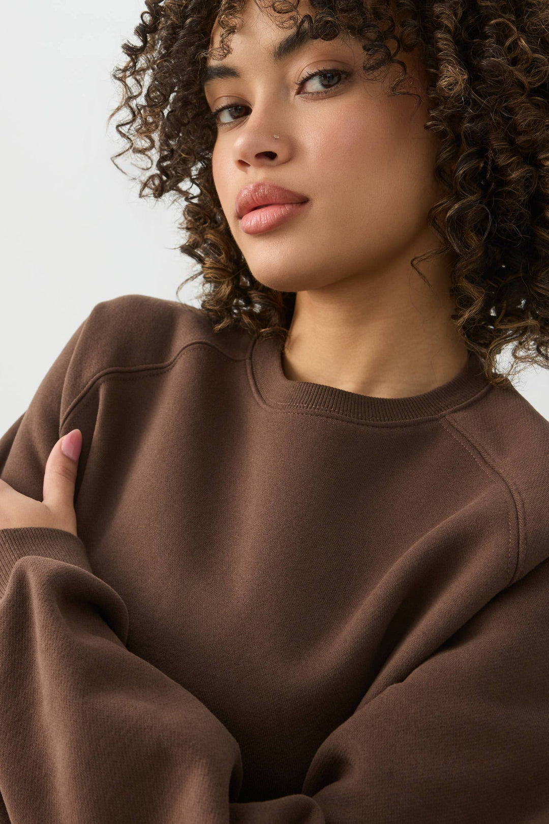 MADESOFT™ Fleece Raglan Crew Neck Sweatshirt