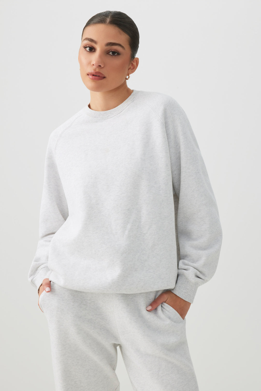 MADESOFT™ Fleece Raglan Crew Neck Sweatshirt
