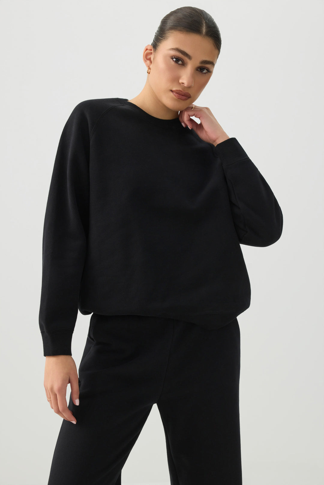 MADESOFT™ Fleece Raglan Crew Neck Sweatshirt