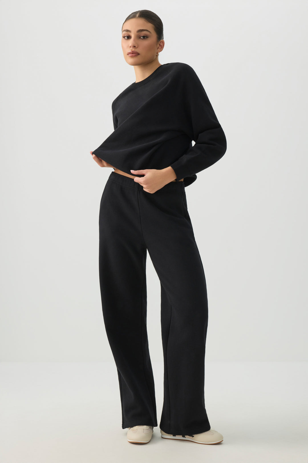 MADESOFT™ Fleece Raglan Crew Neck Sweatshirt