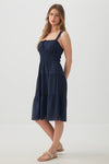 Chiffon Midi Tiered Dress