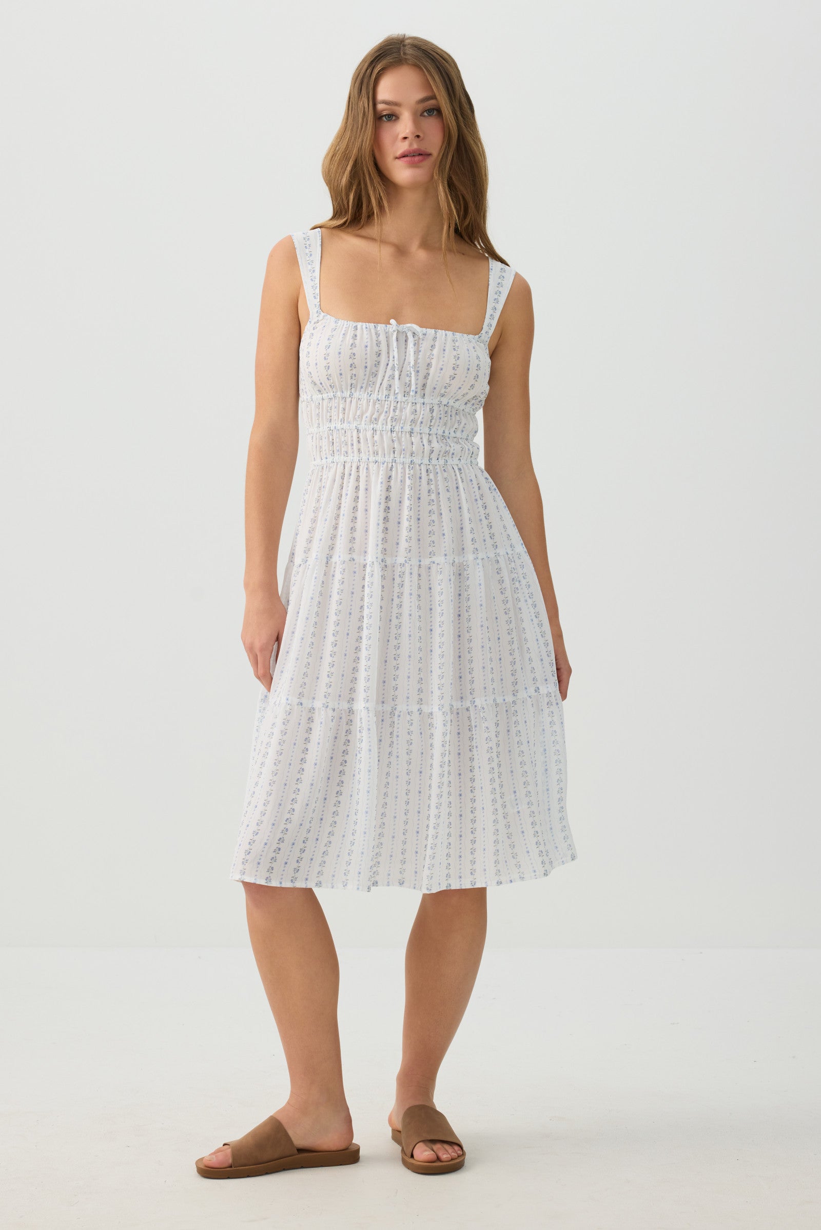 Chiffon Midi Tiered Dress – Ardene