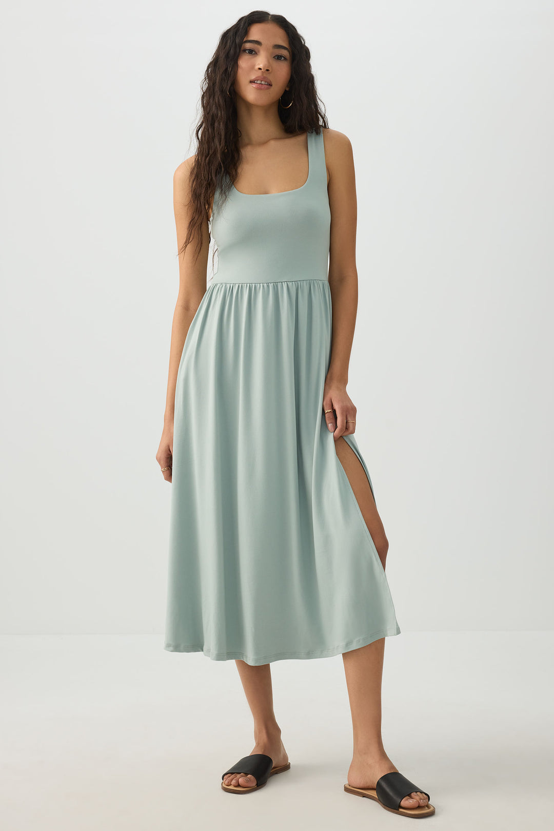 Ardene Women's Viral Knit Dress in Light Green | Size Small | Polyester/Elastane Ardene Women's Viral Knit Dress in Light Green | Size Small | Polyester/Elastane