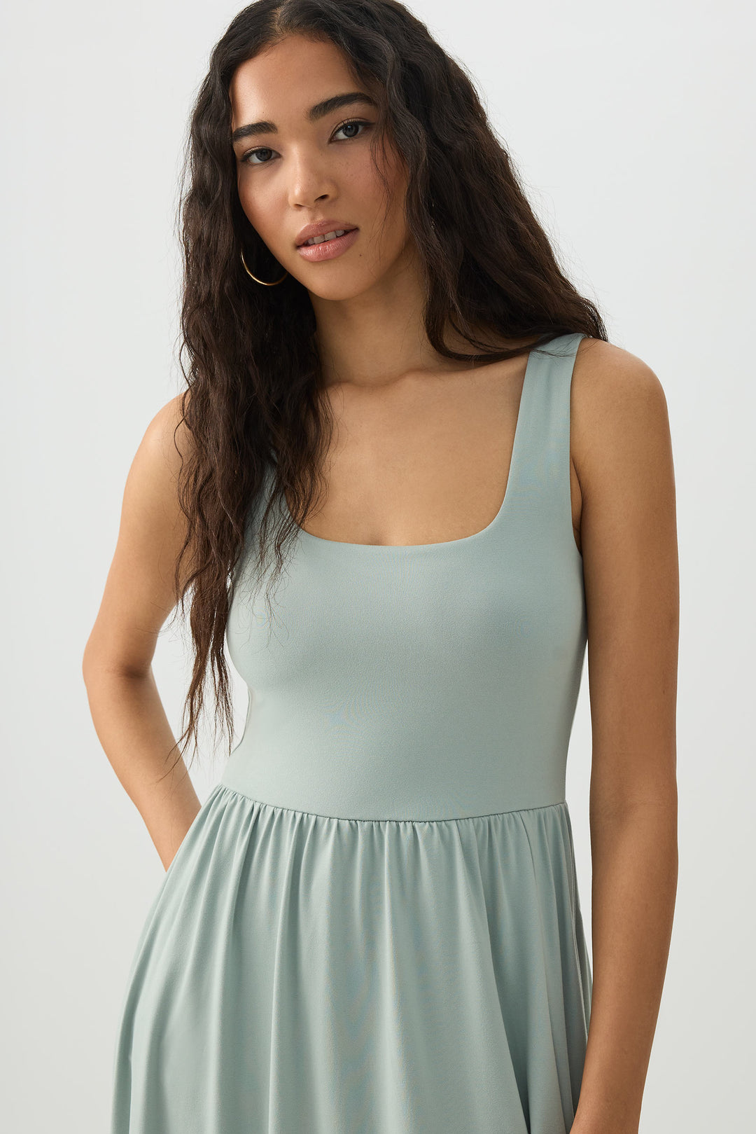 Ardene Women's Viral Knit Dress in Light Green | Size Small | Polyester/Elastane Ardene Women's Viral Knit Dress in Light Green | Size Small | Polyester/Elastane