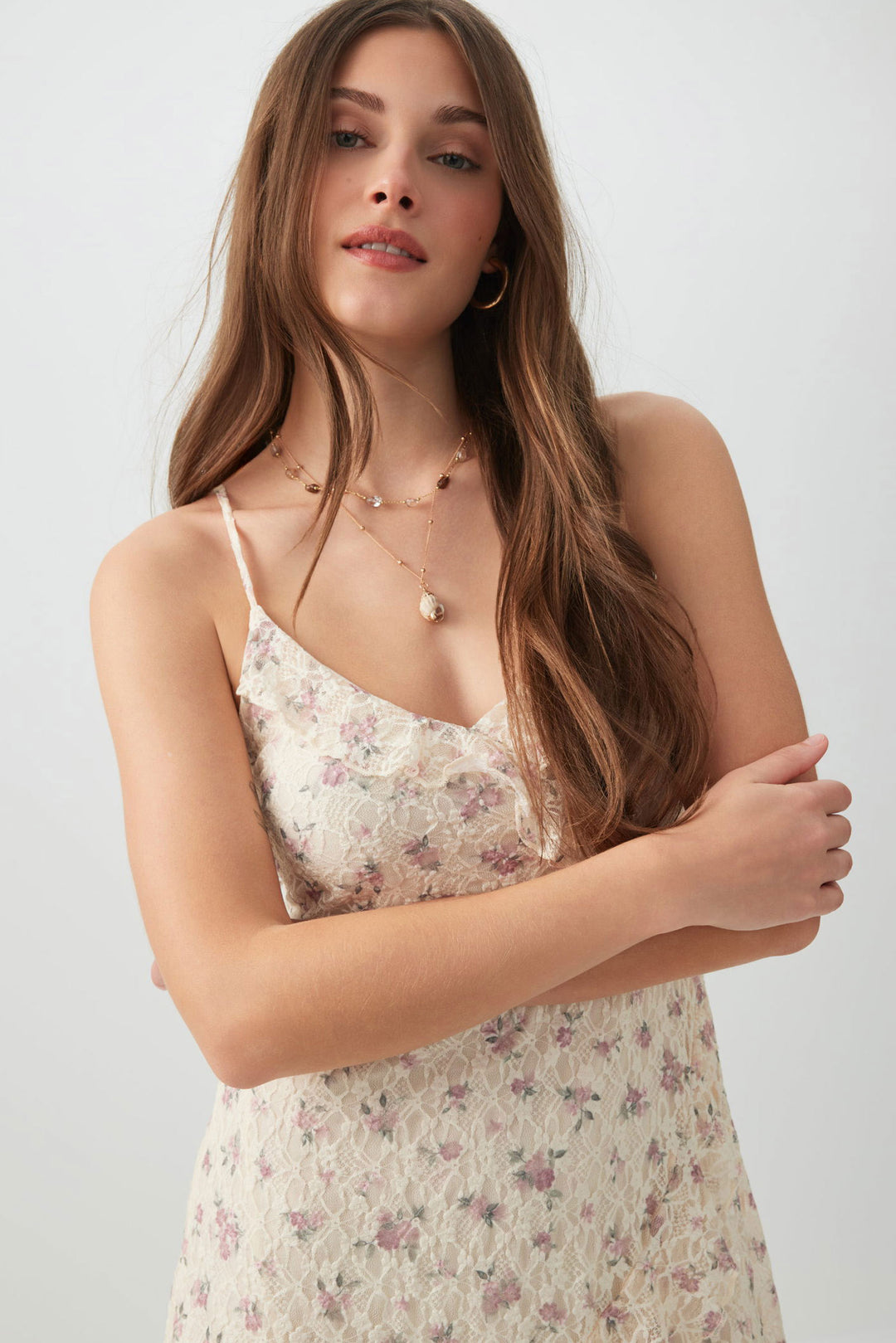 Mini Dress with Ruffles