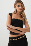 Ruched Lace Top