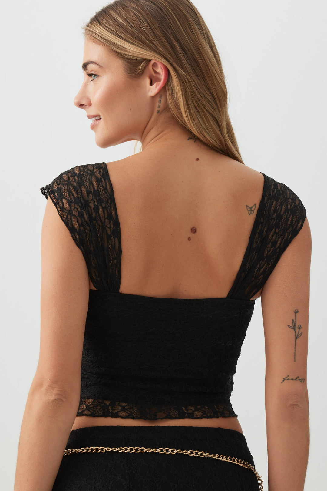 Ruched Lace Top
