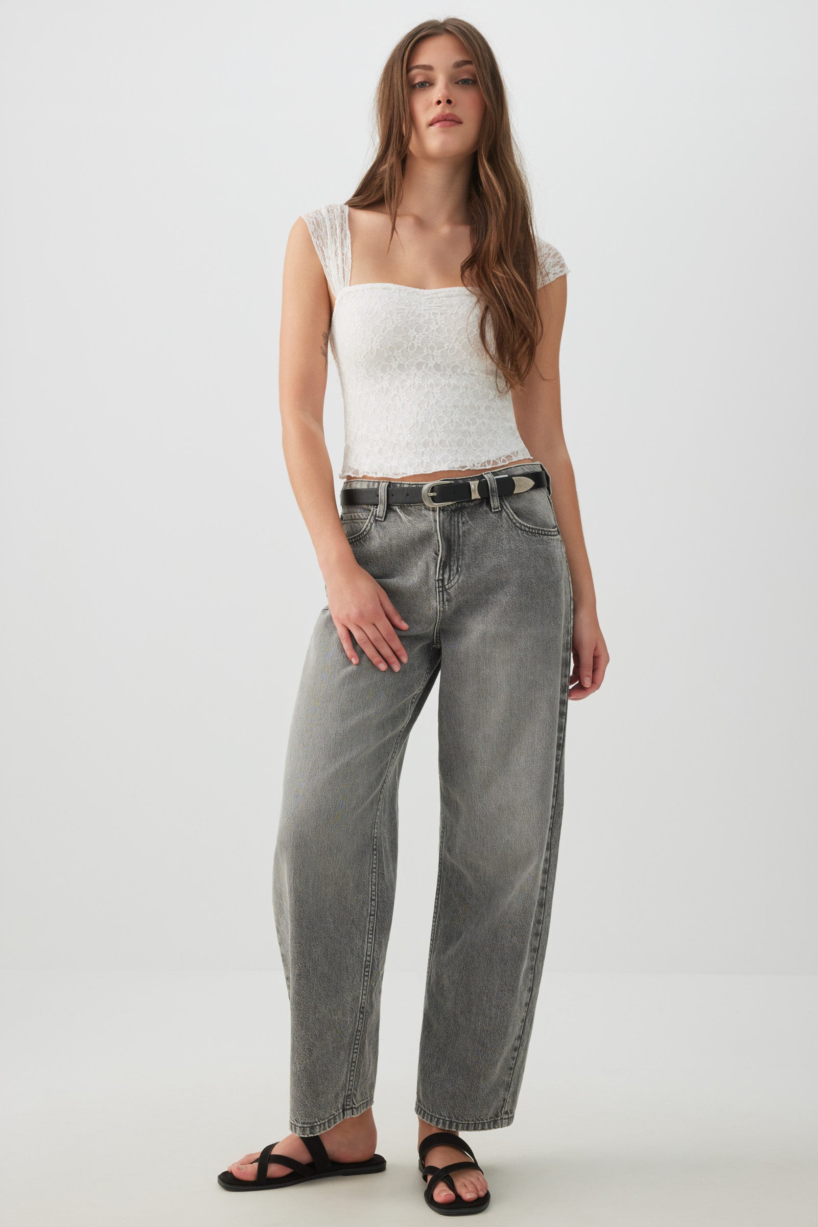 Ruched Lace Top – Ardene