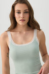 HUSHKNIT Rib PJ Tank Top