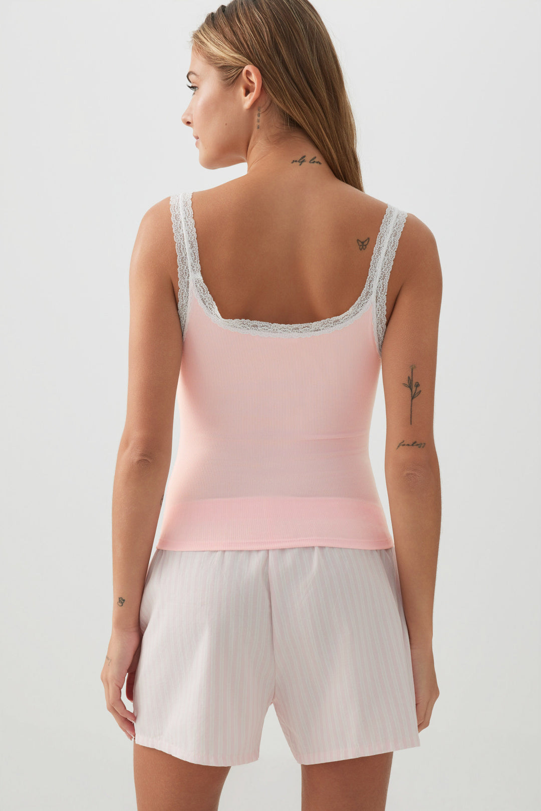 HUSHKNIT Rib PJ Tank Top