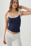 HUSHKNIT Rib PJ Tank Top