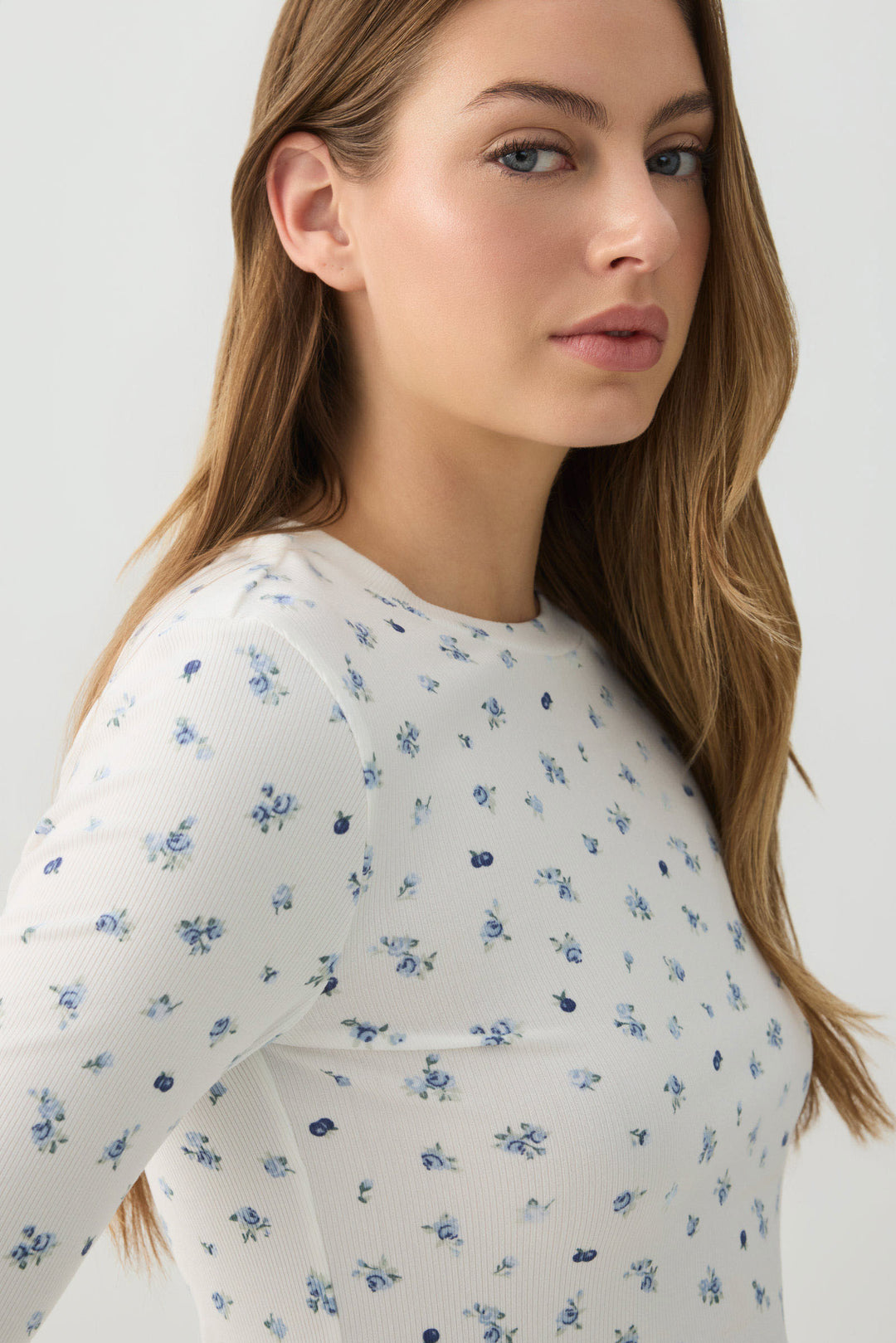 Fruit Print Super Soft Rib PJ Top