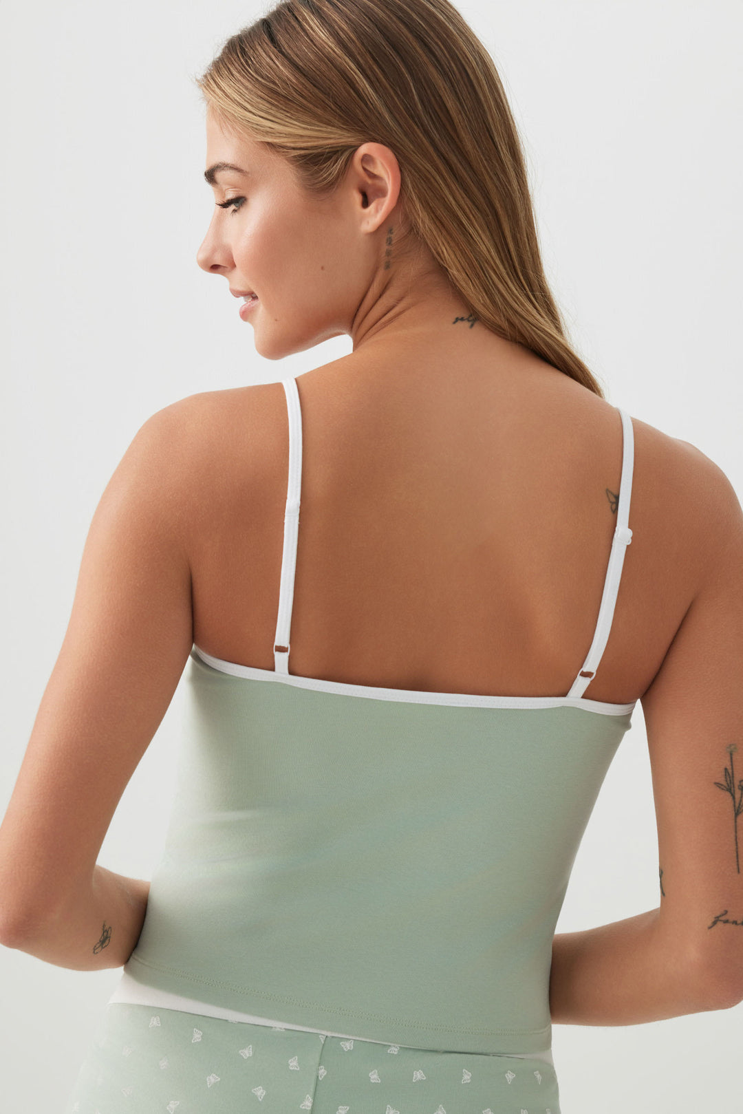 Embroidered PJ Tank Top