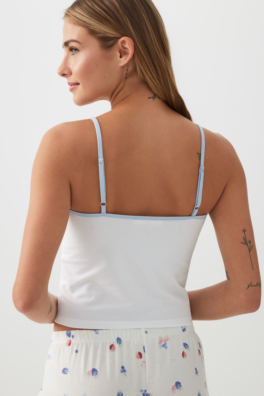Embroidered PJ Tank Top