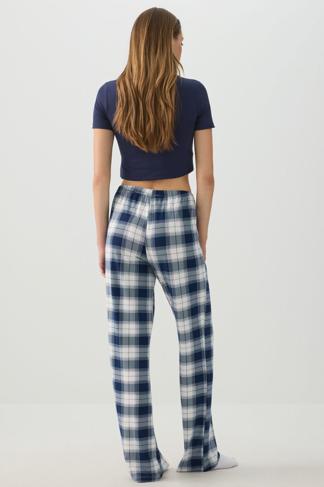 Pantalon de pyjama jambe droite en tissu HUSHKNIT