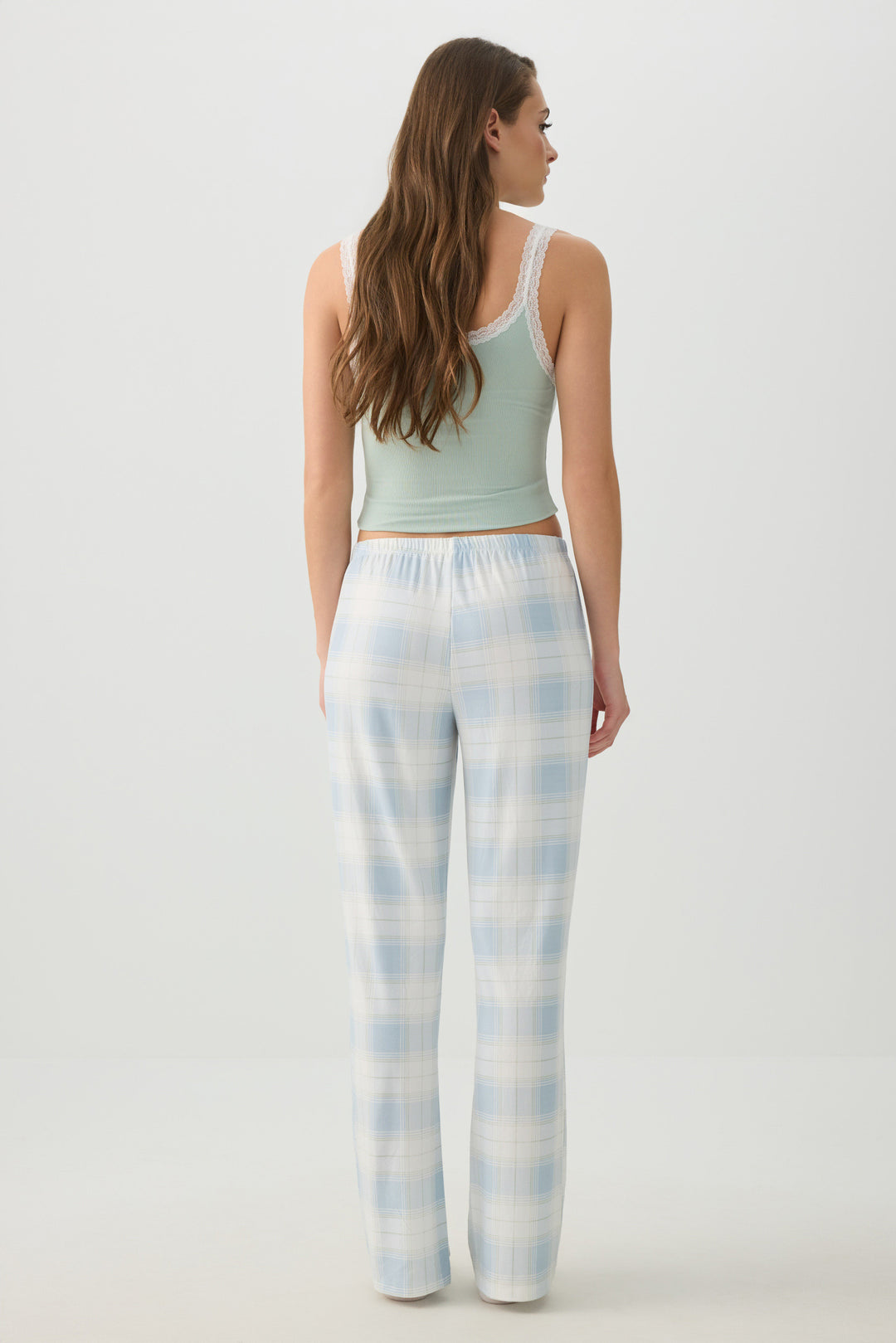 Pantalon de pyjama jambe droite en tissu HUSHKNIT