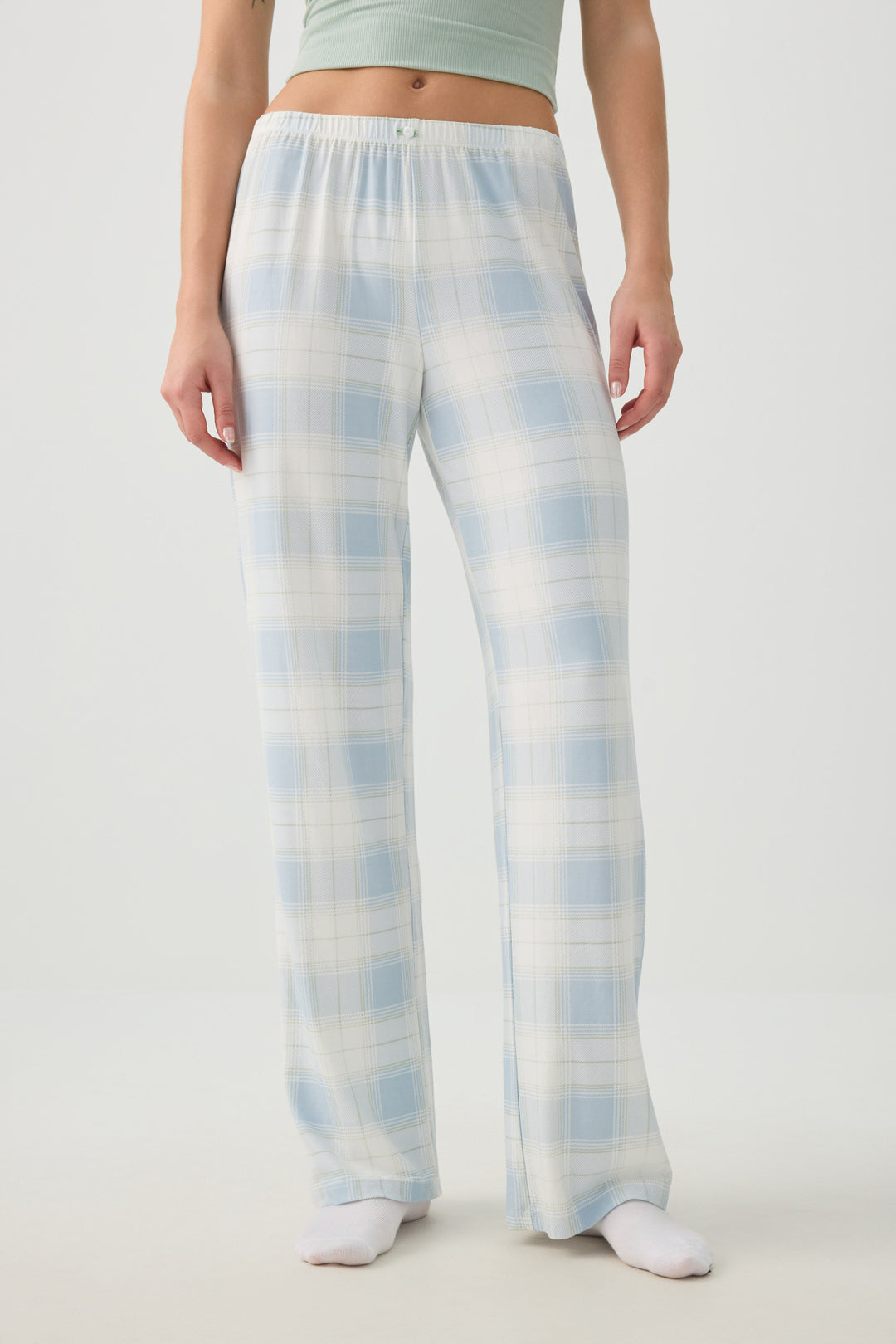 Pantalon de pyjama jambe droite en tissu HUSHKNIT