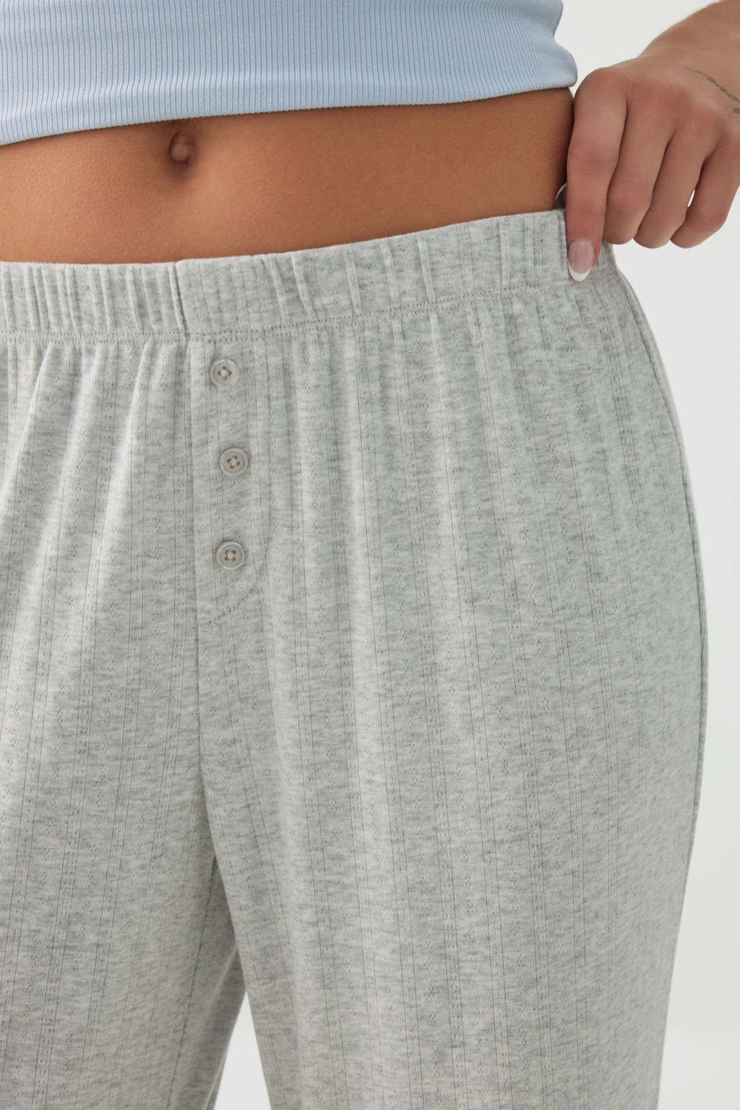 Pantalon pyjama en pointelle