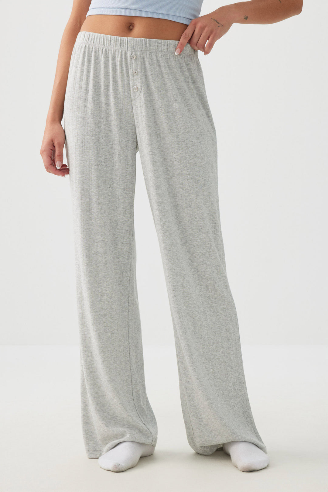 Pantalon pyjama en pointelle