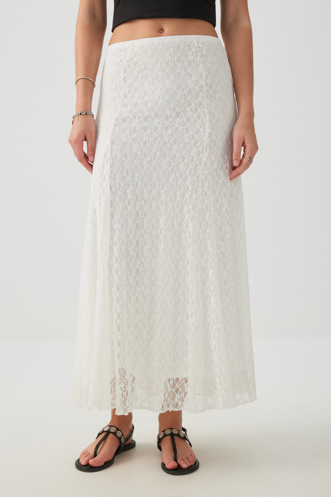 Jupe maxi en dentelle