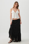 Chiffon Tiered Maxi Skirt