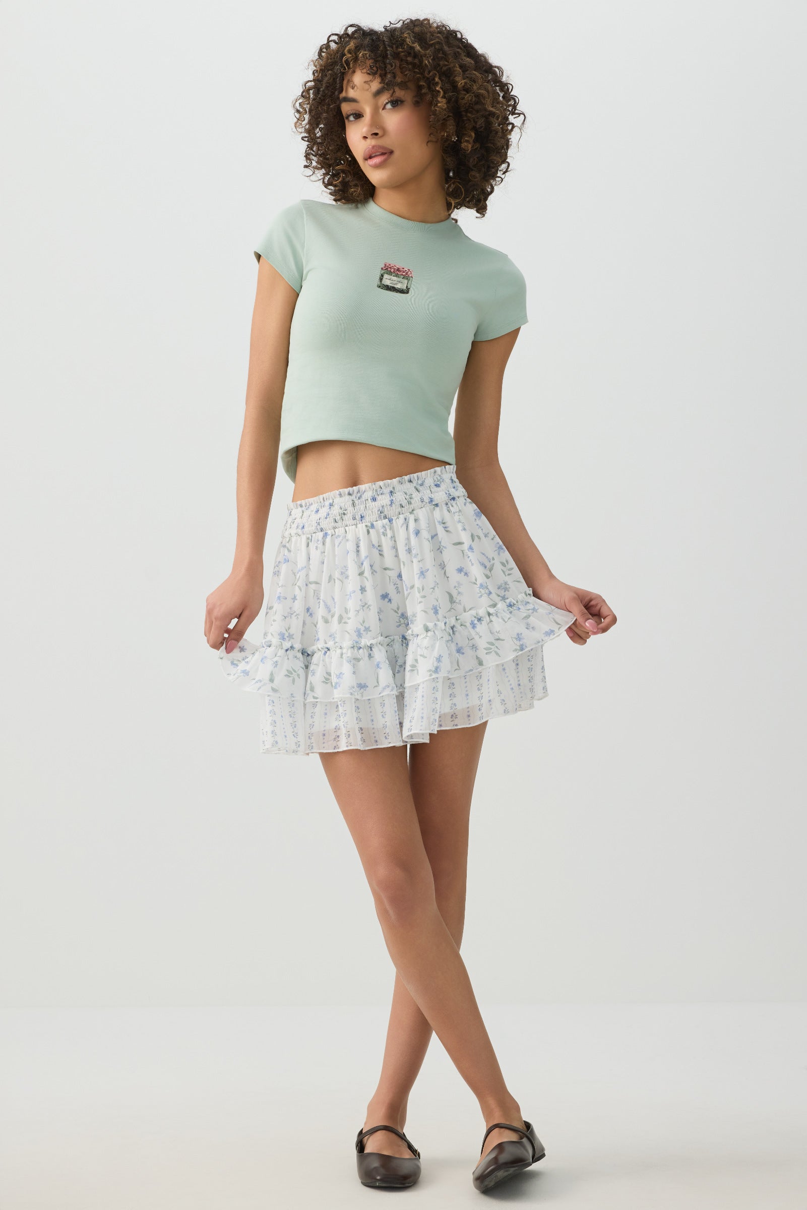 Chiffon Tiered Mini Skirt – Ardene