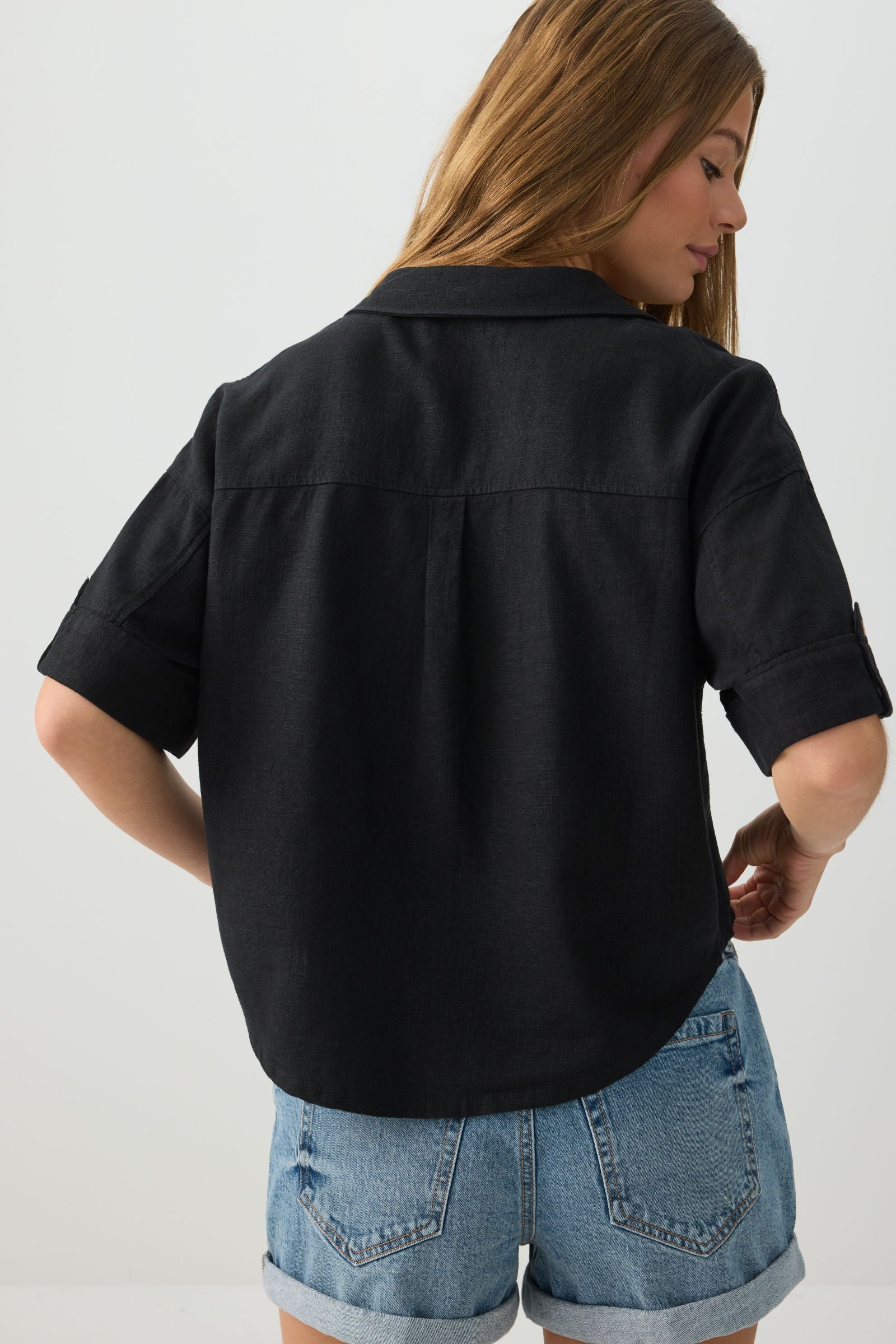 Linen Blend Utility Shirt – Ardene