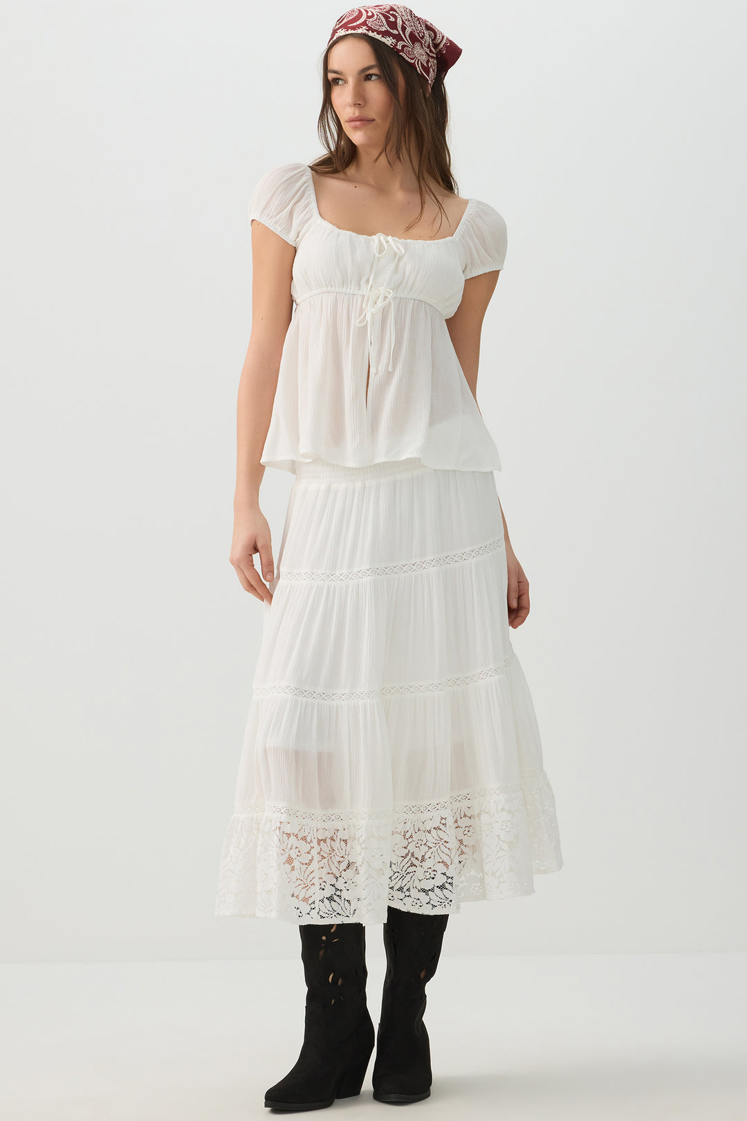 Puff Sleeve Babydoll Top