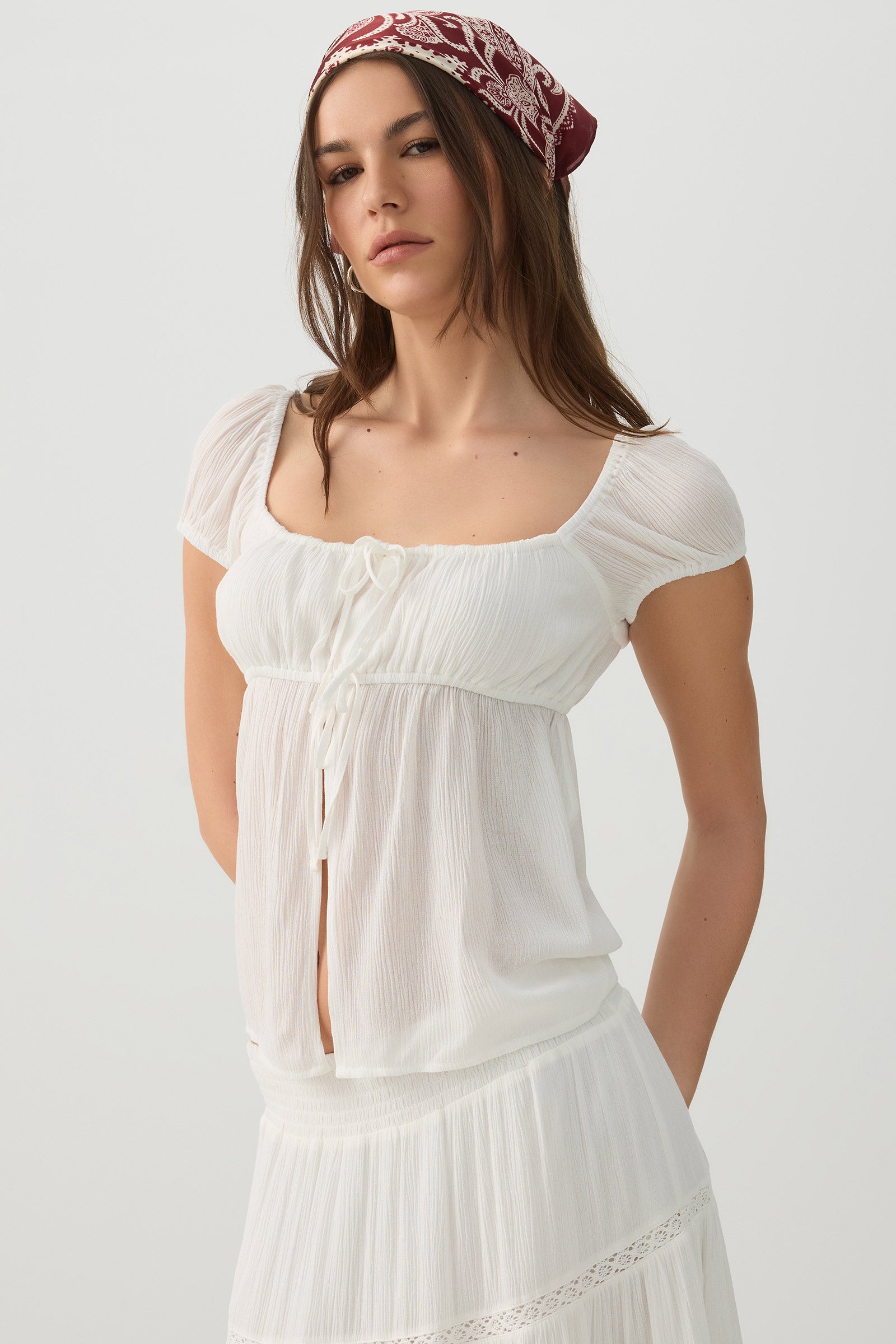 Puff Sleeve Babydoll Top – Ardene